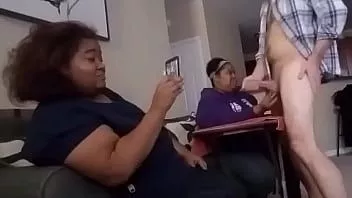 Play My friend showing off deepthroat skills on my cock