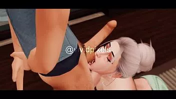 play Il fratellastro arrapato di Sims 4 regala orgasmi multipli alla sua sorellastra con le tette piccole: una vacanza in famiglia