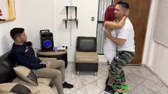 play Cuckold Husband Shares Hot Wife with Friend - NTR Hardcore Encounter featuring Latina MILF